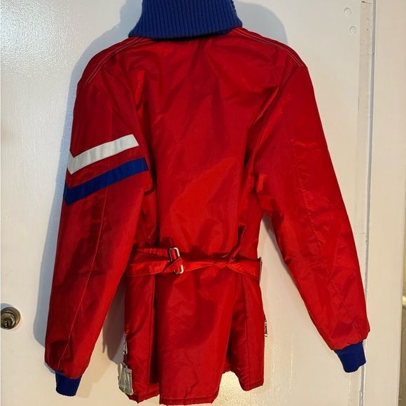 Red Performance Jacket with Blue Accents - Picture 6 of 6